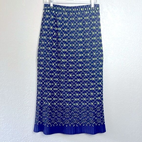 African print plisse maxi skirt - Picture 1 of 5